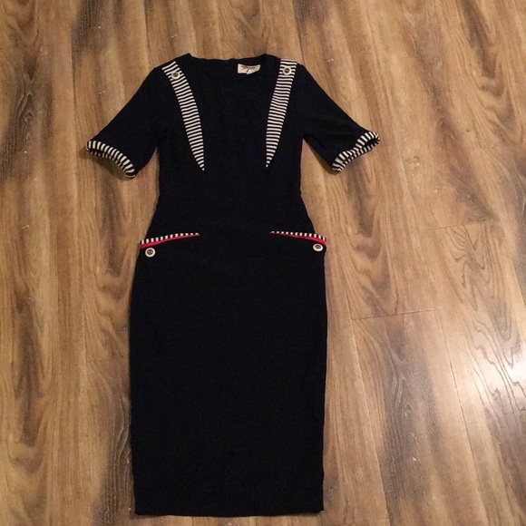 Tatyana Dresses & Skirts - Tatyana Nautical Midi Dress